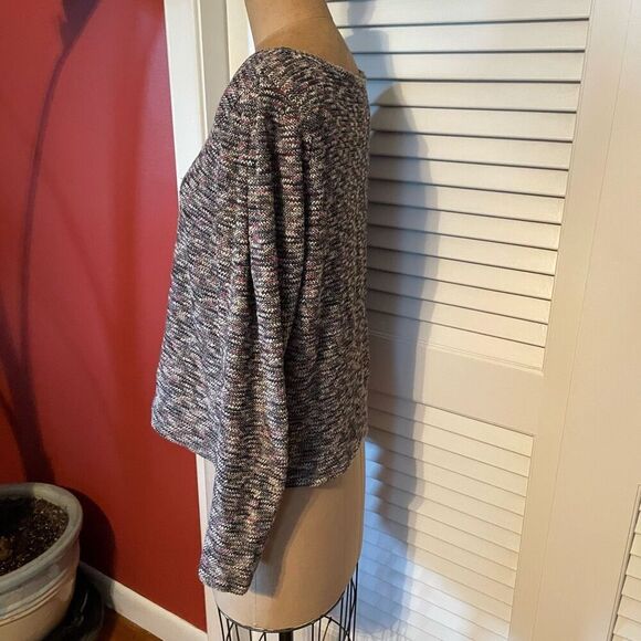 MADEWELL | long sleeve multicolor marled knit top M - Picture 5 of 12